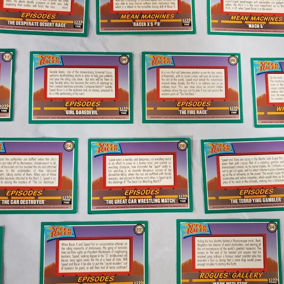 Trading Collector Cards - Speed Racer - Lot of 15 - 1993 - Picture 7 of 8